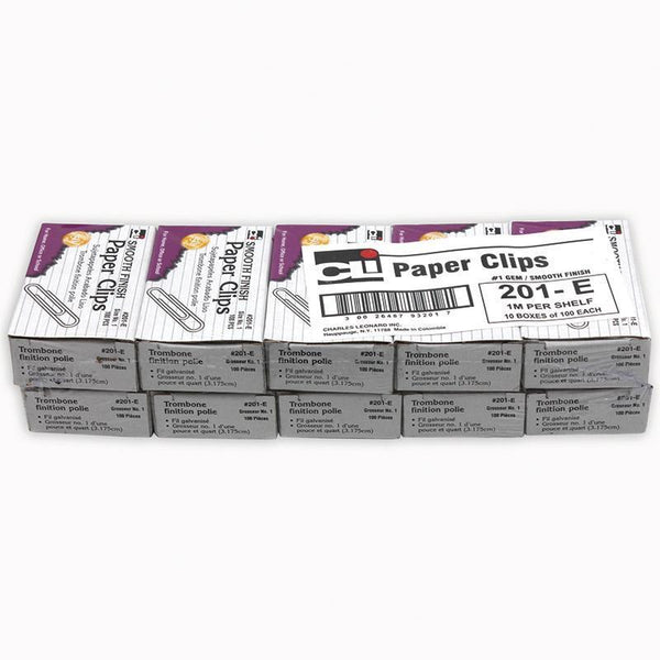 (10 PK) PAPER CLIPS GEM 10 BOXES OF-Supplies-JadeMoghul Inc.
