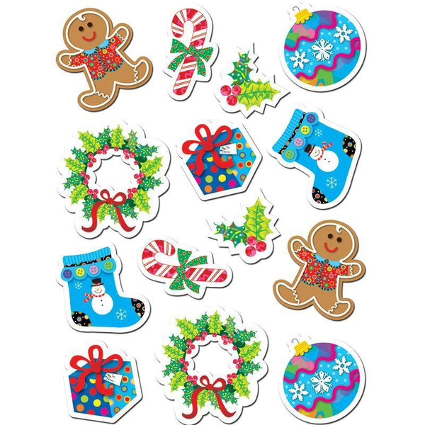 (10 PK) WINTER HOLIDAY STICKERS-Learning Materials-JadeMoghul Inc.