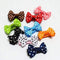 10 Pcs/ Lot Small Mini Bow Hairgrips Sweet Girls Solid Dot/ Stripe Printing Whole Wrapped Safety Hair Clips Kids Hairpins-SP dot-JadeMoghul Inc.