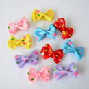 10 Pcs/ Lot Small Mini Bow Hairgrips Sweet Girls Solid Dot/ Stripe Printing Whole Wrapped Safety Hair Clips Kids Hairpins-SP Star-JadeMoghul Inc.