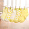 10 pieces/lot=5pair Cotton Baby Socks Newborn Floor Socks Girl and Boy Short Socks-Yellow-Newborn-JadeMoghul Inc.
