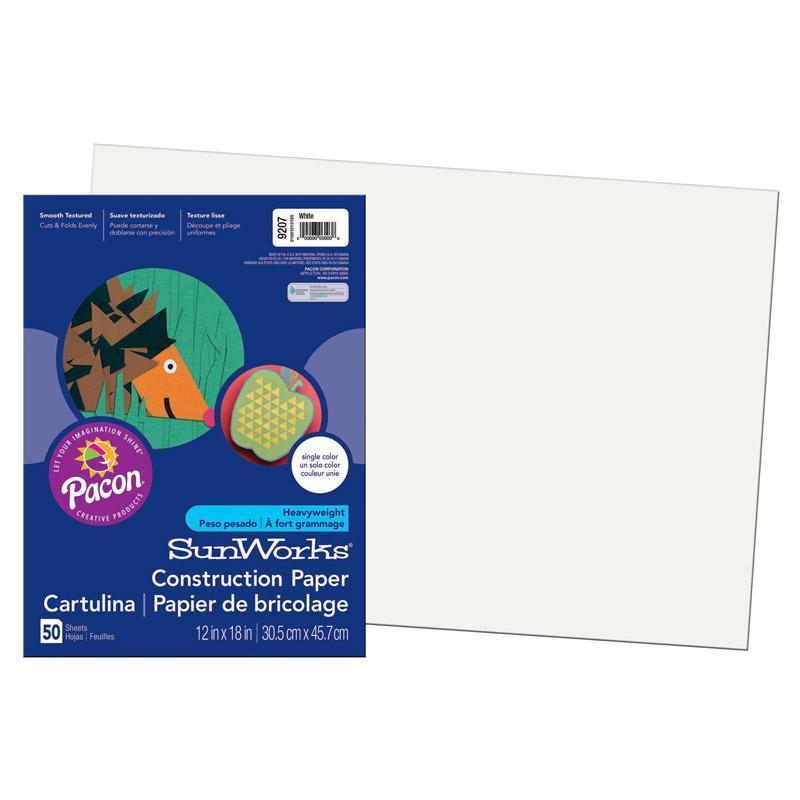 (10 PK) SUNWORKS 12X18 WHITE-Arts & Crafts-JadeMoghul Inc.