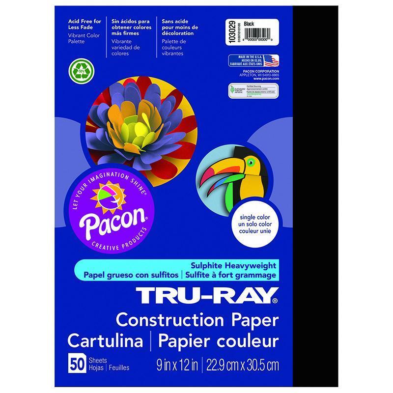 (10 PK) TRU RAY 9X12 BLACK-Arts & Crafts-JadeMoghul Inc.