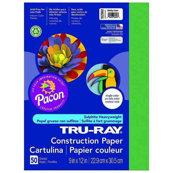 (10 PK) TRU RAY 9X12 HOLIDAY GREEN-Arts & Crafts-JadeMoghul Inc.