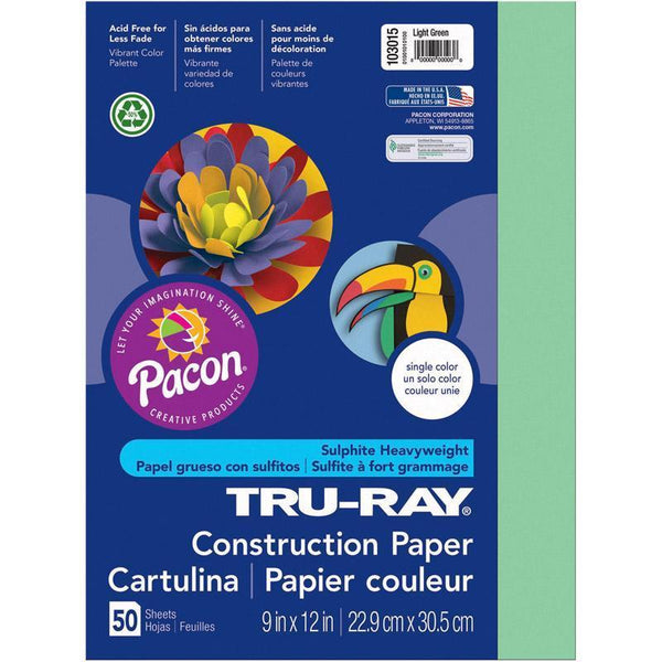 (10 PK) TRU RAY 9X12 LIGHT GREEN-Arts & Crafts-JadeMoghul Inc.