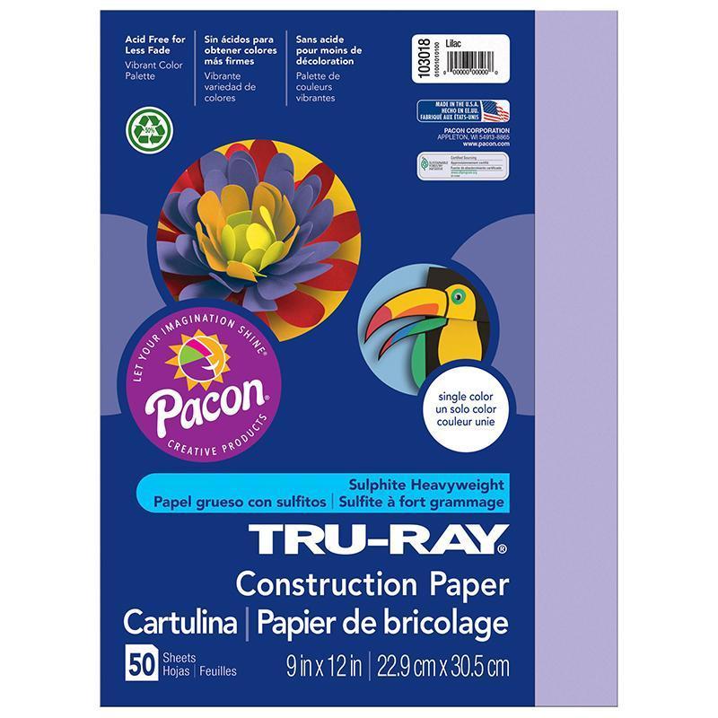 (10 PK) TRU RAY 9X12 LILAC-Arts & Crafts-JadeMoghul Inc.