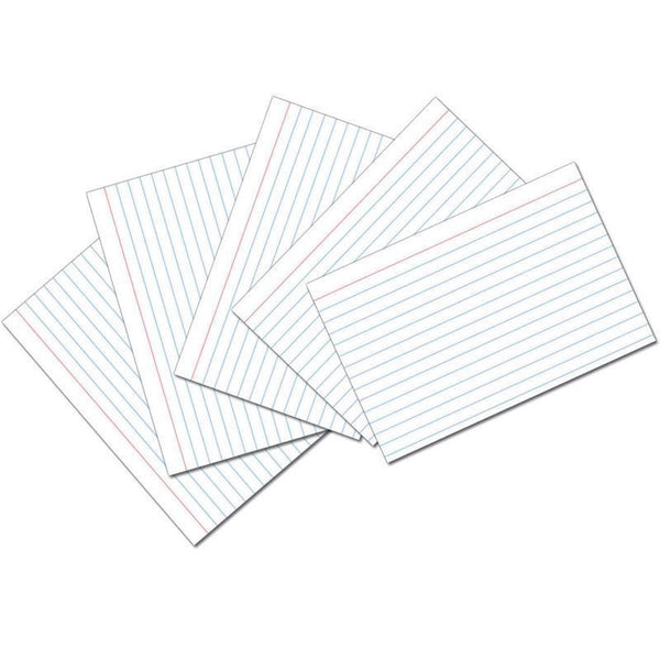 (10 PK) WHITE 4X6 RULED INDEX CARDS-Arts & Crafts-JadeMoghul Inc.