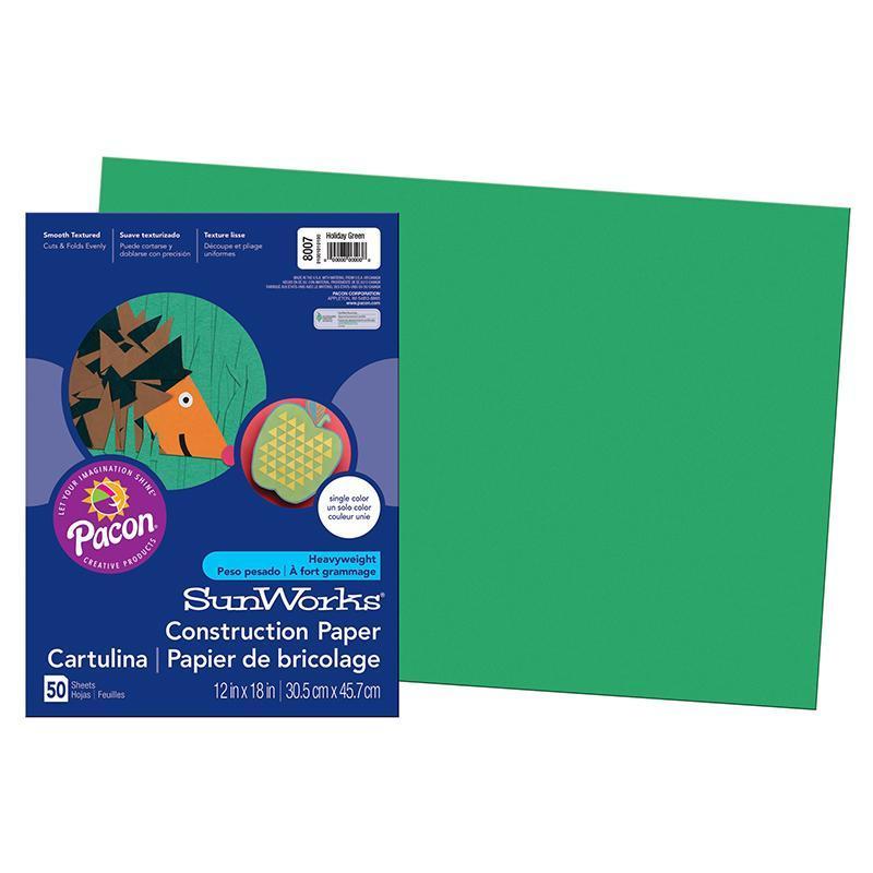 (10 PK)SUNWORKS 12X18 HOLIDAY GREEN-Arts & Crafts-JadeMoghul Inc.