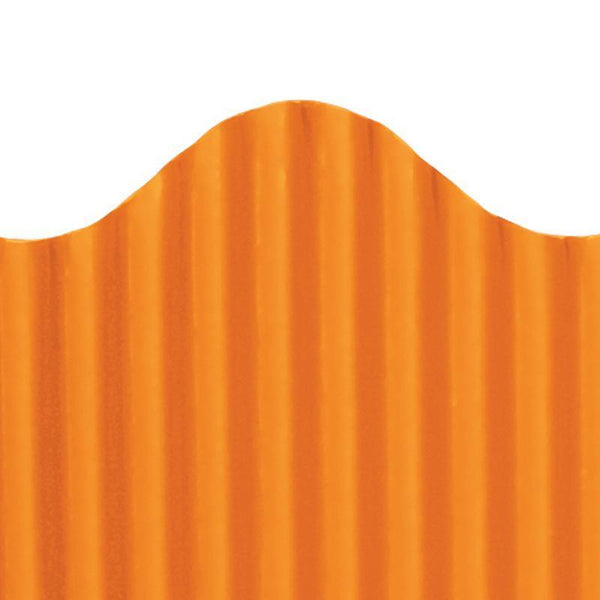 (10 Rl) Corrugated Border Orange-Supplies-JadeMoghul Inc.