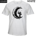 100% cotton digging the moon print casual mens o-neck t shirts fashion men's tops men T-shirt short sleeve men tshirt 2017-bai-XS-JadeMoghul Inc.