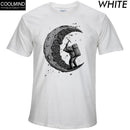 100% cotton digging the moon print casual mens o-neck t shirts fashion men's tops men T-shirt short sleeve men tshirt 2017-bai-XS-JadeMoghul Inc.