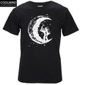 100% cotton digging the moon print casual mens o-neck t shirts fashion men's tops men T-shirt short sleeve men tshirt 2017-hei-XS-JadeMoghul Inc.