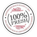 100% Fresh Small Sticker Cherry (Pack of 1)-Wedding Favor Stationery-Peach-JadeMoghul Inc.