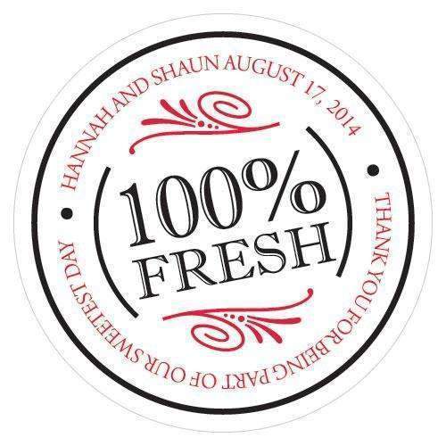 100% Fresh Small Sticker Cherry (Pack of 1)-Wedding Favor Stationery-Red-JadeMoghul Inc.