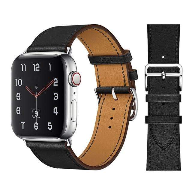100% Genuine Cow Leather loop Bracelet Belt Band for Apple Watch 6 SE 5 4 42MM 38MM 44MM 40MM Strap for iWatch 6 5 4 Wristband JadeMoghul Inc. 