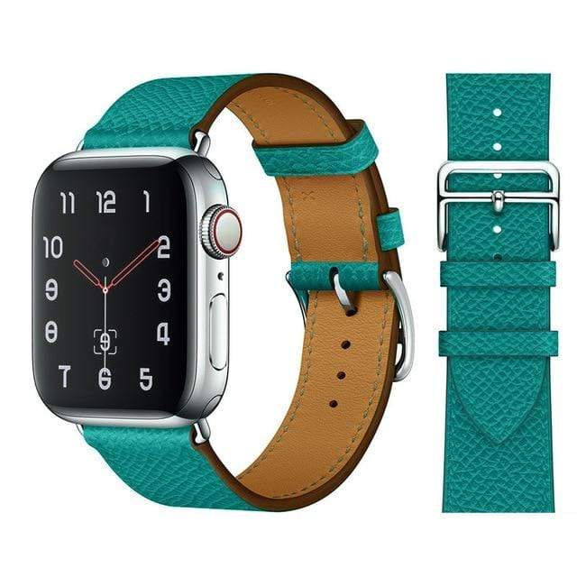 100% Genuine Cow Leather loop Bracelet Belt Band for Apple Watch 6 SE 5 4 42MM 38MM 44MM 40MM Strap for iWatch 6 5 4 Wristband JadeMoghul Inc. 