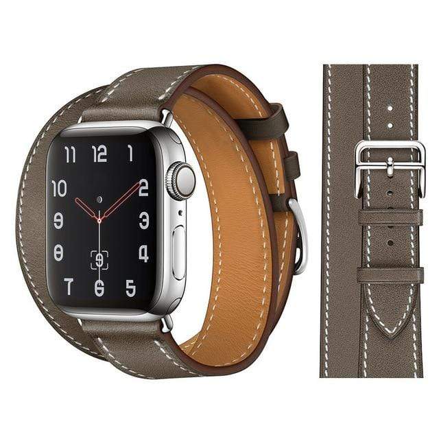 100% Genuine Cow Leather loop Bracelet Belt Band for Apple Watch 6 SE 5 4 42MM 38MM 44MM 40MM Strap for iWatch 6 5 4 Wristband JadeMoghul Inc. 
