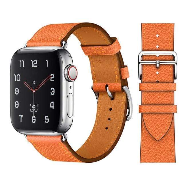 100% Genuine Cow Leather loop Bracelet Belt Band for Apple Watch 6 SE 5 4 42MM 38MM 44MM 40MM Strap for iWatch 6 5 4 Wristband JadeMoghul Inc. 