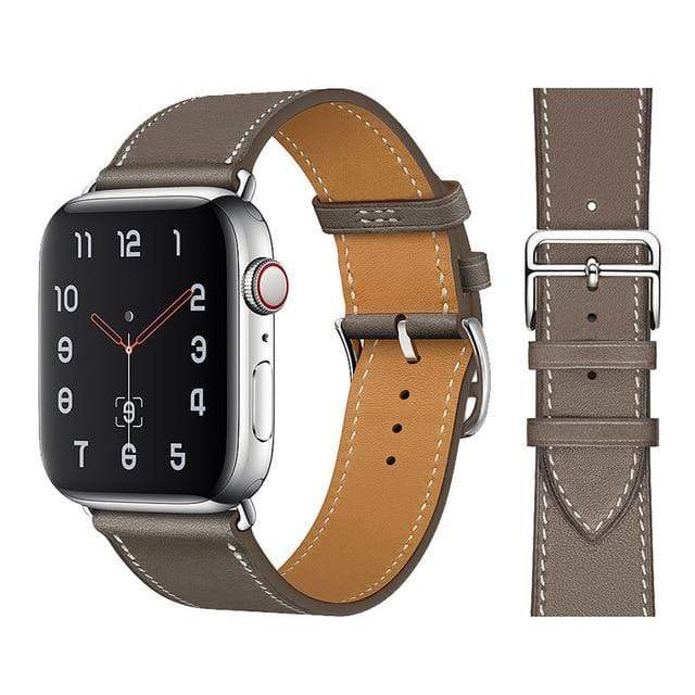 100% Genuine Cow Leather loop Bracelet Belt Band for Apple Watch 6 SE 5 4 42MM 38MM 44MM 40MM Strap for iWatch 6 5 4 Wristband JadeMoghul Inc. 