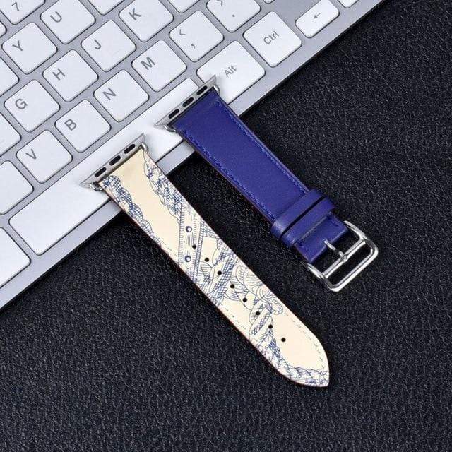 100% Genuine Cow Leather loop Bracelet Belt Band for Apple Watch 6 SE 5 4 42MM 38MM 44MM 40MM Strap for iWatch 6 5 4 Wristband JadeMoghul Inc. 