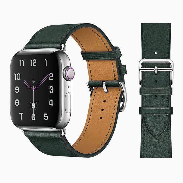 100% Genuine Cow Leather loop Bracelet Belt Band for Apple Watch 6 SE 5 4 42MM 38MM 44MM 40MM Strap for iWatch 6 5 4 Wristband JadeMoghul Inc. 