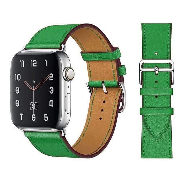 100% Genuine Cow Leather loop Bracelet Belt Band for Apple Watch 6 SE 5 4 42MM 38MM 44MM 40MM Strap for iWatch 6 5 4 Wristband JadeMoghul Inc. 