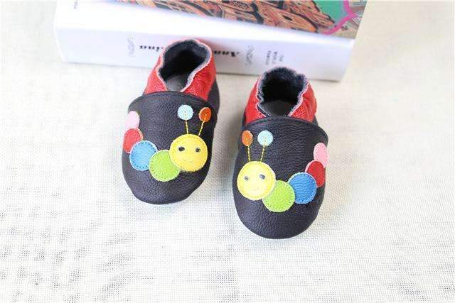 100% Genuine Leather Baby Boys Shoes Baby Moccasins Crown and Stars Soft Bottom First Walkers Free shipping-Dark red-4.5-JadeMoghul Inc.