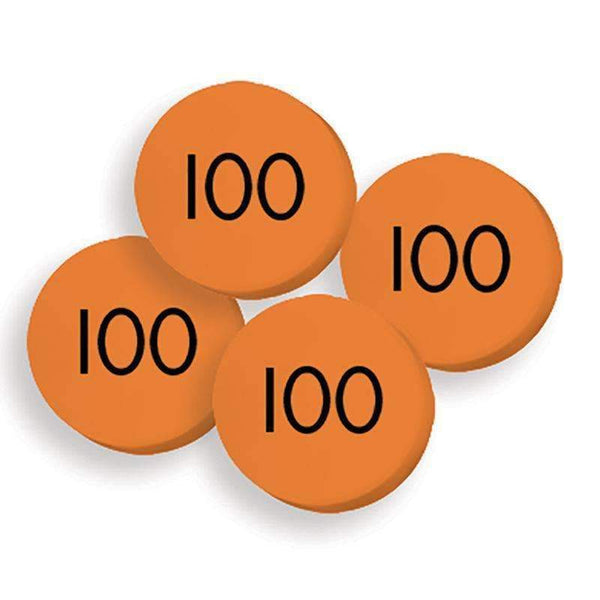 100 HUNDREDS PLACE VALUE DISCS SET-Learning Materials-JadeMoghul Inc.