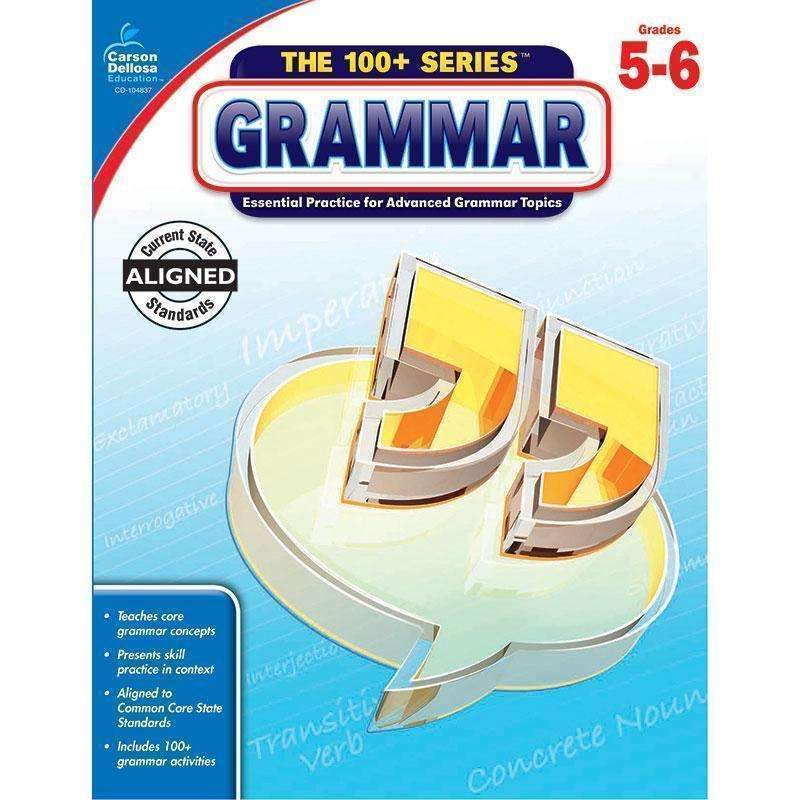 100 PLUS GRAMMAR WORKBOOK GR 5-6-Learning Materials-JadeMoghul Inc.