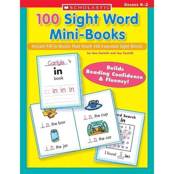 100 SIGHT WORD MINI-BOOKS-Learning Materials-JadeMoghul Inc.
