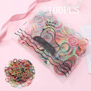 1000pcs Colors Girls Baby Hair Ring Rope Headwear Scrunchies Elastic Hair Band Kids Hair Accessories for Women Fashion Hair Tie AExp