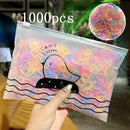 1000pcs Colors Girls Baby Hair Ring Rope Headwear Scrunchies Elastic Hair Band Kids Hair Accessories for Women Fashion Hair Tie AExp
