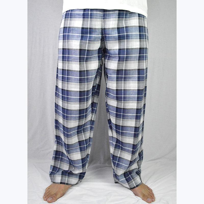 100%Cotton Men Pajamas Man Sleep Pants Spring Summer Autumn Man Sleep Bottoms Men Pajamas Bottoms Sleep Pants Pajamas Pants Size-blue super-thin-XS-JadeMoghul Inc.