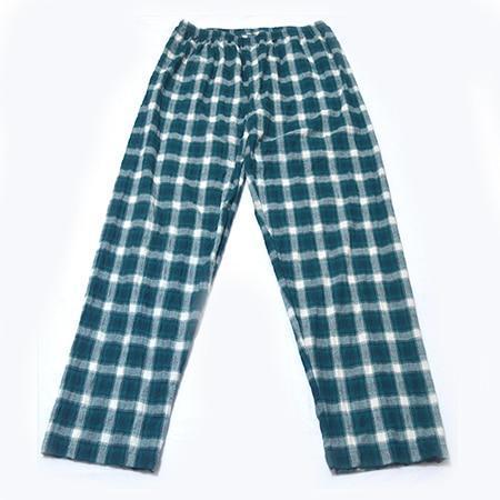 100%Cotton Men Pajamas Man Sleep Pants Spring Summer Autumn Man Sleep Bottoms Men Pajamas Bottoms Sleep Pants Pajamas Pants Size-Green 2 Medium thick-S-JadeMoghul Inc.