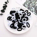 100PCS/Set Girls Candy Colors Nylon Elastic Hair Bands Children Rubber Band Headband Scrunchie Fashion Hair Accessories AExp