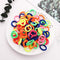 100PCS/Set Girls Candy Colors Nylon Elastic Hair Bands Children Rubber Band Headband Scrunchie Fashion Hair Accessories AExp