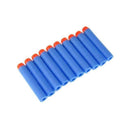 100PCs Soft Hollow Hole Head 7.2cm Refill Darts Toy Gun Bullets for Nerf Series Blasters Xmas Kid Children Gift-light blue-JadeMoghul Inc.