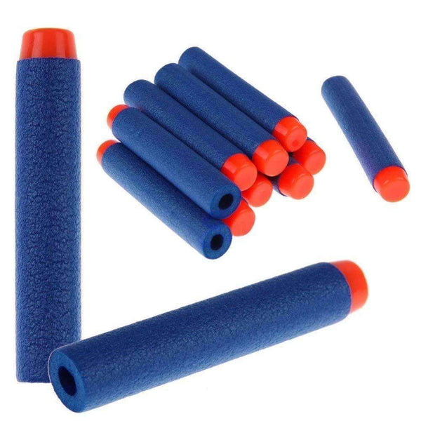 100PCs Soft Hollow Hole Head 7.2cm Refill Darts Toy Gun Bullets for Nerf Series Blasters Xmas Kid Children Gift-light blue-JadeMoghul Inc.