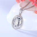 100%S925 sterling silver hollow retro fashion oval luxury wedding elegant party Valentine's Day gift--JadeMoghul Inc.