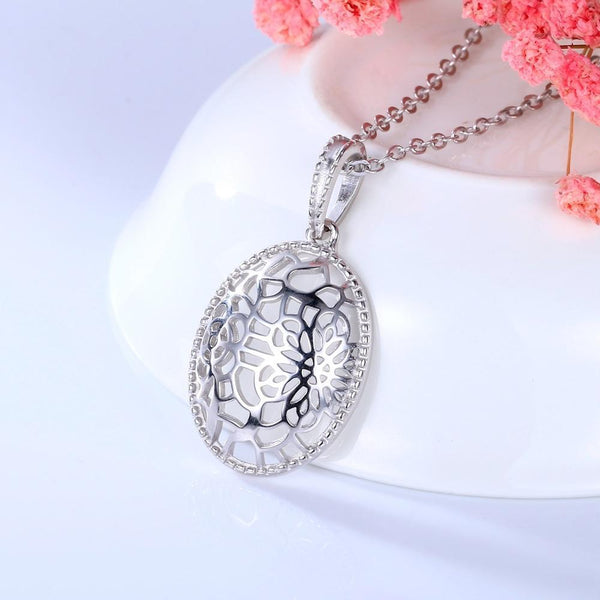 100%S925 sterling silver hollow retro fashion oval luxury wedding elegant party Valentine's Day gift--JadeMoghul Inc.