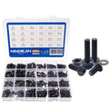 1060pcs M2 M3 M4 M5 Hex Socket Screw Set Carbon Steel Flat Round Cap Head Screws Bolts and Nuts Assortment Kit with Storage Box AExp