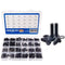 1060pcs M2 M3 M4 M5 Hex Socket Screw Set Carbon Steel Flat Round Cap Head Screws Bolts and Nuts Assortment Kit with Storage Box AExp