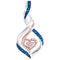 10k 2-tone Gold Women's Blue Diamond Heart Pendant-Gold & Diamond Pendants & Necklaces-JadeMoghul Inc.