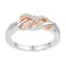 10k 2-tone Gold Women's Diamond Infinity Twist Ring-Gold & Diamond Rings-6-JadeMoghul Inc.