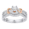 10k 2-tone Gold Women's Diamond Wedding Ring Set - FREE Shipping (US/CA)-Wedding Jewelry-5-JadeMoghul Inc.