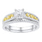 10k 2-tone Gold Women's Diamond Wedding Ring Set - FREE Shipping (US/CA)-Wedding Jewelry-5.5-JadeMoghul Inc.