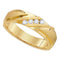 10k Gold Men's Round Diamond Channel-set Wedding Ring - FREE Shipping (US/CA)-Gold & Diamond Wedding Jewelry-8-JadeMoghul Inc.