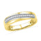 10k Gold Women's Round Diamond Anniversary Ring - FREE Shipping (US/CA)-Gold & Diamond Bands-5-JadeMoghul Inc.