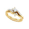 10k Gold Women's Round Diamond Bridal Ring Set - FREE Shipping (US/CA)-Gold & Diamond Wedding Ring Sets-5-JadeMoghul Inc.