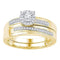 10k Gold Women's Round Diamond Wedding Ring Set - FREE Shipping (US/CA)-Gold & Diamond Wedding Ring Sets-7-JadeMoghul Inc.